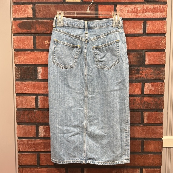 Azul by moussy Light Blue Denim Midi Skirt - Picture 4 of 8